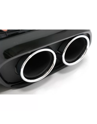 Paraurti posteriore Spoiler Diffusore Double Outlet con Terminali di scarico compatibile con Mercede
