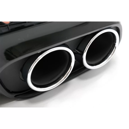Paraurti posteriore Spoiler Diffusore Double Outlet con Terminali di scarico compatibile con Mercede