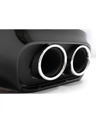 Paraurti posteriore Spoiler Diffusore Double Outlet con Terminali di scarico compatibile con Mercede