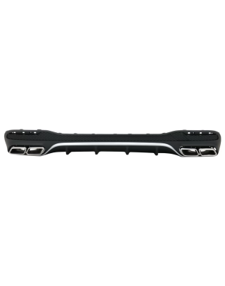 Diffusore posteriore con Terminali di scarico compatibile con Mercedes GLE W166 SUV Sport Line (2015