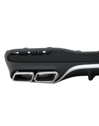 Diffusore posteriore con Terminali di scarico compatibile con Mercedes GLE W166 SUV Sport Line (2015