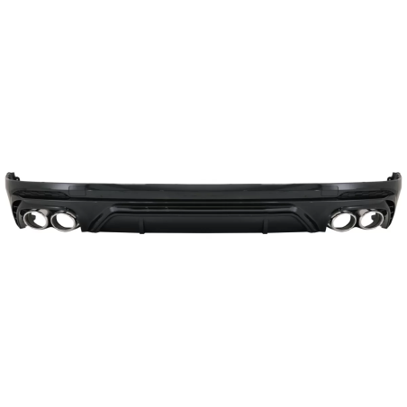 Spoiler diffusore sottoparaurti posteriore Double Outlet compatibile con Audi Q5 SUV FY S-Line (2018