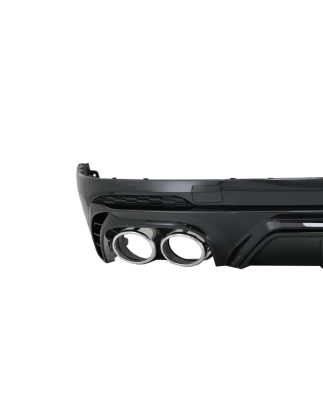 Spoiler diffusore sottoparaurti posteriore Double Outlet compatibile con Audi Q5 SUV FY S-Line (2018