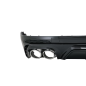 Spoiler diffusore sottoparaurti posteriore Double Outlet compatibile con Audi Q5 SUV FY S-Line (2018