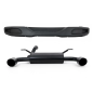 Metal Paraurti posteriore con Complete Impianto di scarico Axle-Back compatibile con Jeep Wrangler R