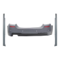 Paraurti posteriore con Minigonne laterali compatibile con BMW 5 Serie F10 (2011-2017) design M-Tech
