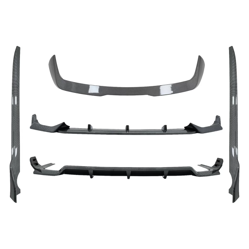 Aero Kit carrozzeria compatibile con BMW X7 G07 (2018-2022) M-Tech nero Knight design fibra di carbo