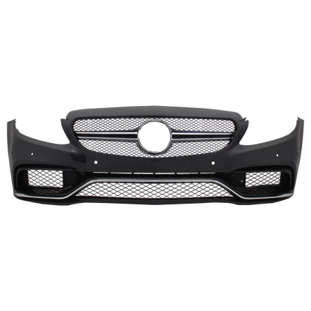 Paraurti anteriore con Diffusore Double Outlet and Terminali di scarico compatibile con Mercedes C-C