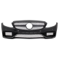 Paraurti anteriore con Diffusore Double Outlet and Terminali di scarico compatibile con Mercedes C-C