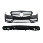 Paraurti anteriore con Diffusore and Terminali di scarico compatibile con Mercedes C-Classe W205 Ber