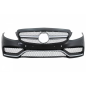 Paraurti anteriore con Diffusore and Terminali di scarico compatibile con Mercedes C-Classe W205 Ber