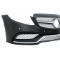 Paraurti anteriore con Diffusore and Terminali di scarico compatibile con Mercedes C-Classe W205 Ber