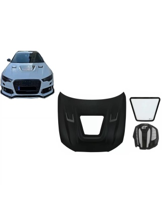 Cofano Cofano con Engine Cover compatibile con Audi A6 C7 4G (2012-2018) GT design (Cod. K-HDAUA64G)