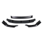 Spoiler paraurti anteriore Lip compatibile con BMW X6 G06 (2019-2023) nero lucido (Cod. K-FBSBMG06MP