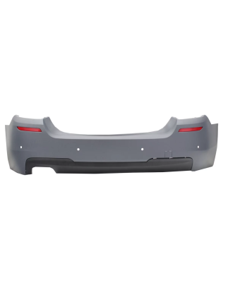 Paraurti posteriore compatibile con BMW 5 Serie F10 (2011-2017) design M-Technik con Exhaust Termina