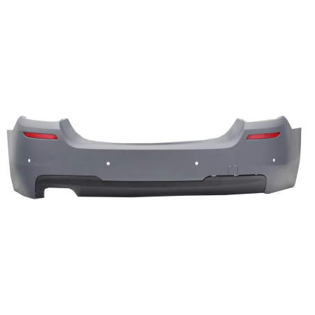 Paraurti posteriore compatibile con BMW 5 Serie F10 (2011-2017) design M-Technik con Exhaust Termina