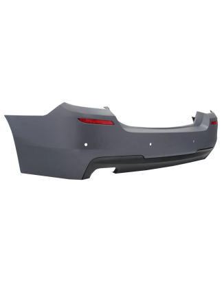 Paraurti posteriore compatibile con BMW 5 Serie F10 (2011-2017) design M-Technik con Exhaust Termina