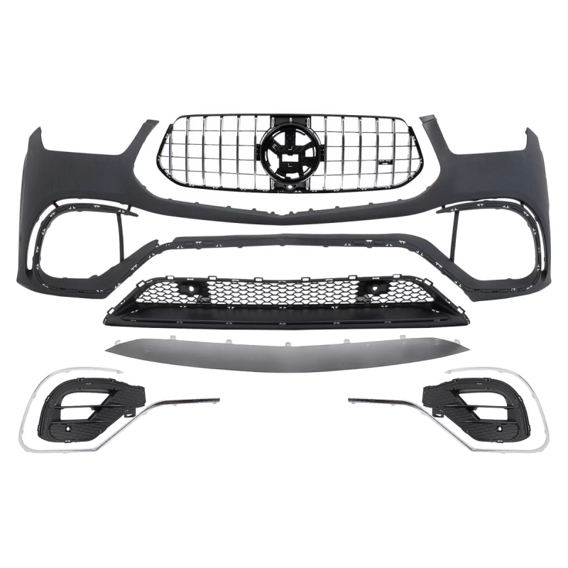 Paraurti anteriore compatibile con Mercedes GLE SUV W167 GLE C167 (2019-2023) (Cod. K-FBMBGLEW167)
