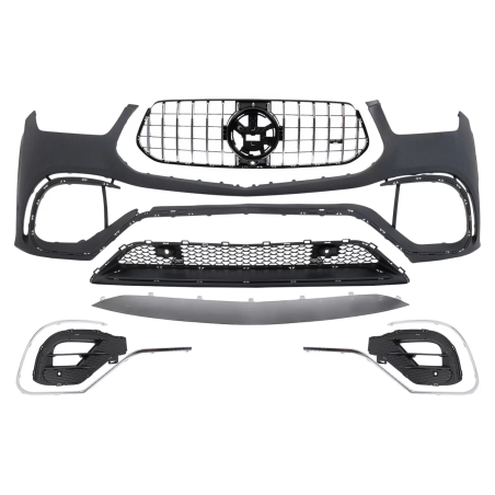 Paraurti anteriore compatibile con Mercedes GLE SUV W167 GLE C167 (2019-2023) (Cod. K-FBMBGLEW167)