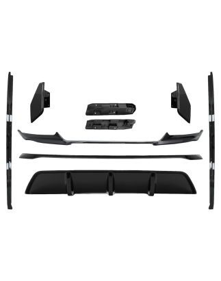 Aero Kit carrozzeria Paraurti anteriore Lip and Diffusore d'aria compatibile con BMW X6 F16 LCI (201