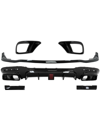 Kit carrozzeria Paraurti anteriore Lip and Diffusore d'aria compatibile con Mercedes S-Classe W222 F