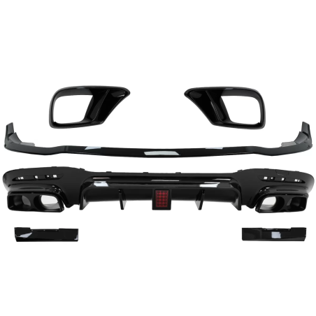 Kit carrozzeria Paraurti anteriore Lip and Diffusore d'aria compatibile con Mercedes S-Classe W222 F