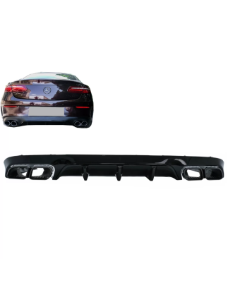 Diffusore posteriore con Terminali di scarico compatibile con Mercedes Classe E C238 A238 AMG Sport 