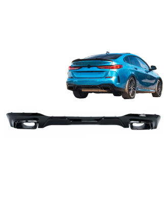 Paraurti posteriore Spoiler Diffusore con nero Terminali di scarico compatibile con BMW 2 Serie F44 