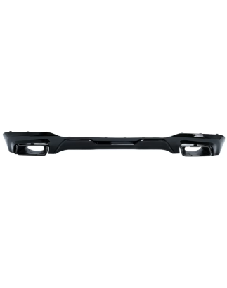 Paraurti posteriore Spoiler Diffusore con nero Terminali di scarico compatibile con BMW 2 Serie F44 