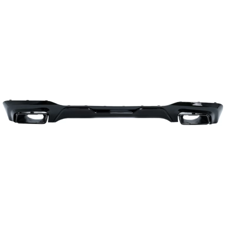 Paraurti posteriore Spoiler Diffusore con nero Terminali di scarico compatibile con BMW 2 Serie F44 