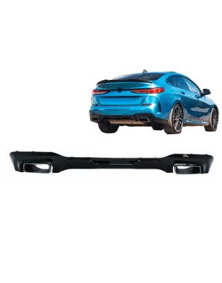 Paraurti posteriore Spoiler Diffusore con cromato Terminali di scarico compatibile con BMW 2 Serie F