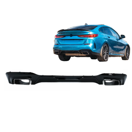 Paraurti posteriore Spoiler Diffusore con cromato Terminali di scarico compatibile con BMW 2 Serie F