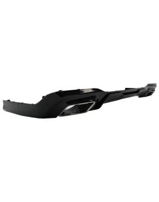 Paraurti posteriore Spoiler Diffusore con cromato Terminali di scarico compatibile con BMW 2 Serie F