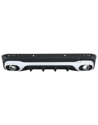 Diffusore posteriore con cromato Terminali di scarico compatibile con Mercedes GLB X247 SUV (2020-in