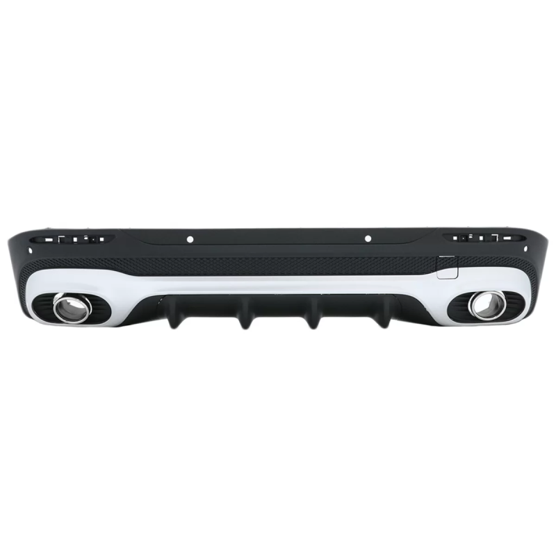 Diffusore posteriore con cromato Terminali di scarico compatibile con Mercedes GLB X247 SUV (2020-in