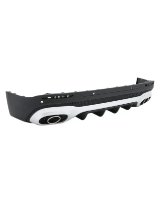 Diffusore posteriore con cromato Terminali di scarico compatibile con Mercedes GLB X247 SUV (2020-in