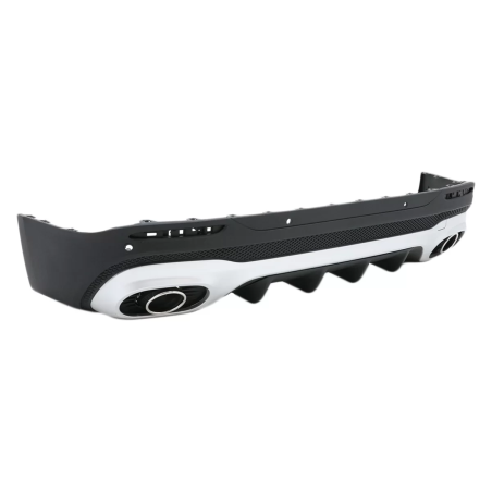 Diffusore posteriore con cromato Terminali di scarico compatibile con Mercedes GLB X247 SUV (2020-in