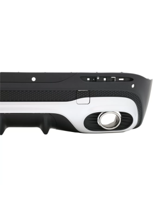 Diffusore posteriore con cromato Terminali di scarico compatibile con Mercedes GLB X247 SUV (2020-in