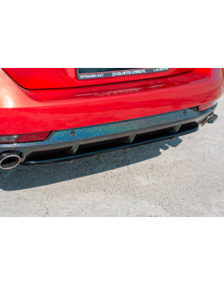 Splitter posteriore(con barre verticali)  Peugeot 508 Petrol Mk2 (Cod. M-PE-508-2-GT-SW-RD1+RD2G)