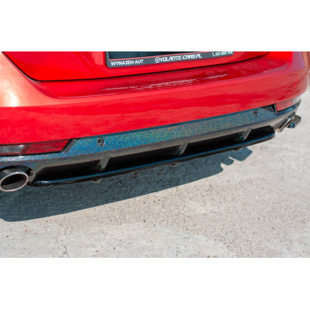 Splitter posteriore(con barre verticali)  Peugeot 508 Petrol Mk2 (Cod. M-PE-508-2-GT-SW-RD1+RD2G)