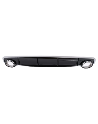 Paraurti posteriore Spoiler Diffusore Double Outlet compatibile con Audi Q7 SUV 4M (2015-2019) S-Lin
