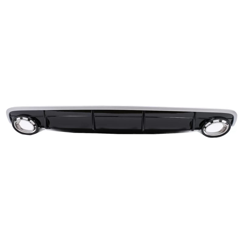 Paraurti posteriore Spoiler Diffusore Double Outlet compatibile con Audi Q7 SUV 4M (2015-2019) S-Lin
