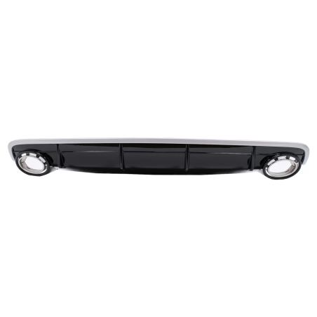 Paraurti posteriore Spoiler Diffusore Double Outlet compatibile con Audi Q7 SUV 4M (2015-2019) S-Lin