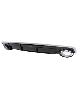 Paraurti posteriore Spoiler Diffusore Double Outlet compatibile con Audi Q7 SUV 4M (2015-2019) S-Lin