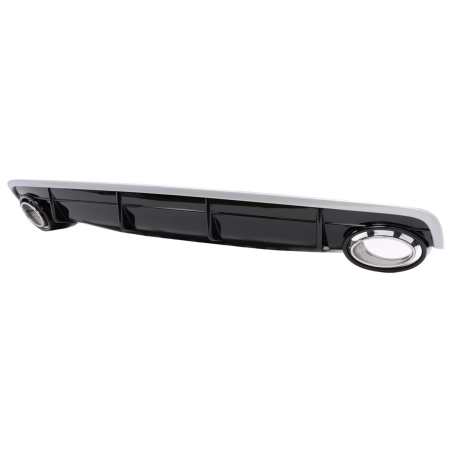 Paraurti posteriore Spoiler Diffusore Double Outlet compatibile con Audi Q7 SUV 4M (2015-2019) S-Lin