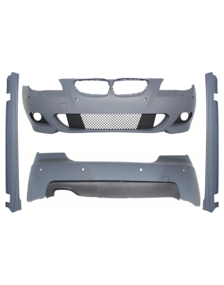 Kit carrozzeria for BMW 5 Serie E60 LCI (2007-2010) look M-Technik con PDC 18mm (Cod. K-CBBME60MTPDC