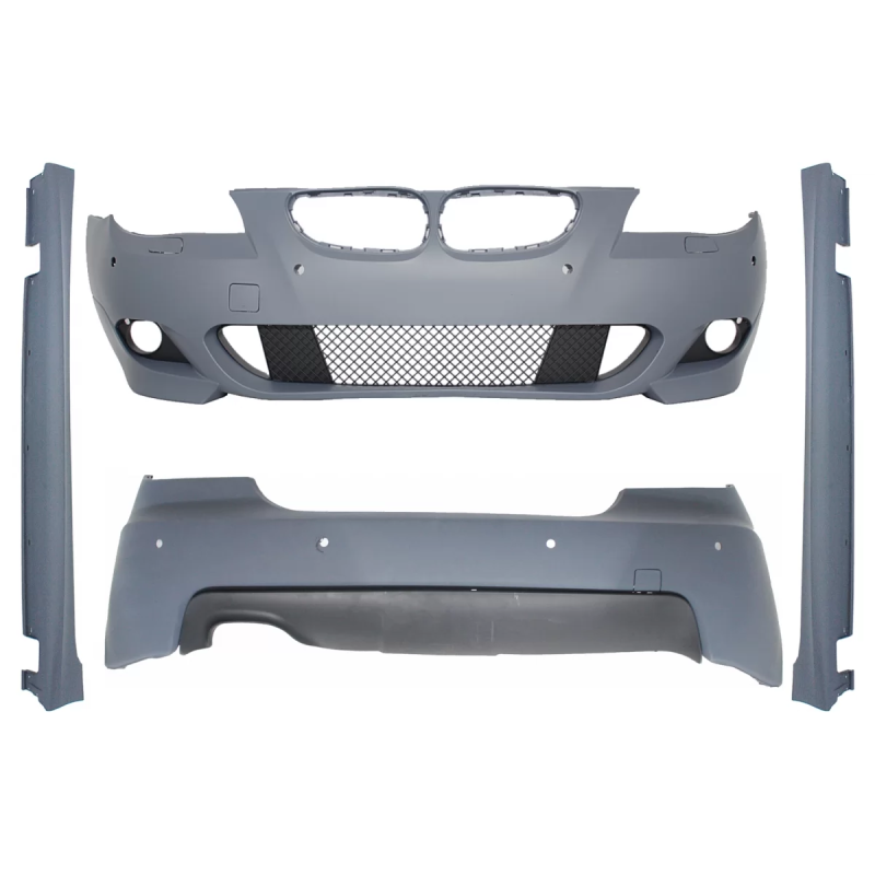Kit carrozzeria for BMW 5 Serie E60 LCI (2007-2010) look M-Technik con PDC 18mm (Cod. K-CBBME60MTPDC
