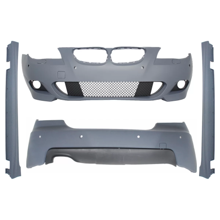 Kit carrozzeria for BMW 5 Serie E60 LCI (2007-2010) look M-Technik con PDC 18mm (Cod. K-CBBME60MTPDC