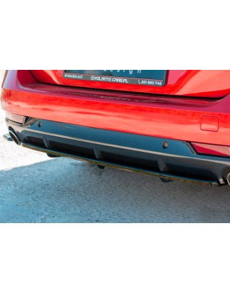 Splitter posteriore(con barre verticali)  Peugeot 508 Petrol Mk2 (Cod. M-PE-508-2-GT-SW-RD1+RD2G)
