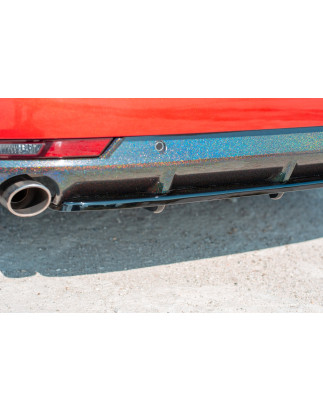 Splitter posteriore(con barre verticali)  Peugeot 508 Petrol Mk2 (Cod. M-PE-508-2-GT-SW-RD1+RD2G)